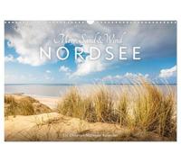 Calendrier 2027 · La mer du Nord : la mer, le sable et le vent | La magie du littoral, entre dunes et vagues · DIN A3 paysage · CALVENDO Calendrier mural