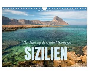 Calendrier 2027 · La Sicile - L'île où l' er n'existe pas | La mer toute l'année · DIN A4 paysage · CALVENDO Calendrier mural