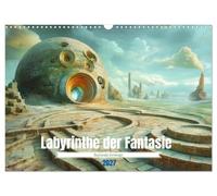 Calendrier 2027 · Labyrinthes de l'imaginaire - Dérives surréalistes | Les labyrinthes, symboles des choix et des chemins · DIN A3 paysage · CALVENDO Calendrier mural