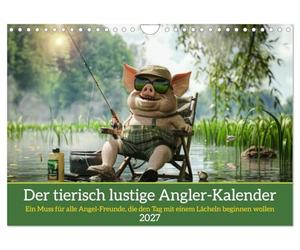 Calendrier 2027 · Le calendrier des pêcheurs, hilarant à souhait | Un incontournable pour tous les amateurs de pêche qui souhaitent commencer la… · DIN A4 paysage · CALVENDO Calendrier mural