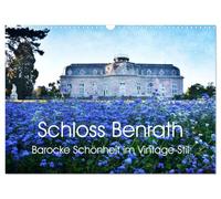Calendrier 2027 · Le château de Benrath : la beauté baroque dans un style | vintage · Ce projet présente le château de Benrath comme un monument historique… · DIN A3 paysage · CALVENDO Calendrier mural