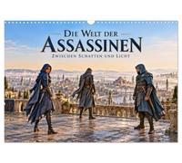 Calendrier 2027 · Le monde des Assassins - Entre ombre et lumière | Les assassins explorent des mondes fantastiques · DIN A3 paysage · CALVENDO Calendrier mural