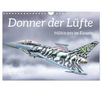 Calendrier 2027 · Le tonnerre des airs : les avions de combat en mission | Une dynamique à couper le souffle · DIN A4 paysage · CALVENDO Calendrier mural