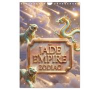 Calendrier 2027 · L'Empire de Jade et le zodiaque | Découvrez « Jade Empire Zodiac », créé à l'aide de l'IA: douze élégants… · DIN A4 portrait · CALVENDO Calendrier mural