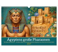 Calendrier 2027 · Les grands pharaons d'Égypte | Un voyage fascinant à la découverte des souverains, des monuments et de… · DIN A3 paysage · CALVENDO Calendrier mural