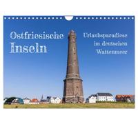 Calendrier 2027 · Les îles de la Frise orientale | des paradis de vacances dans la mer des Wadden allemande · Des îles qui… · DIN A4 paysage · CALVENDO Calendrier mural