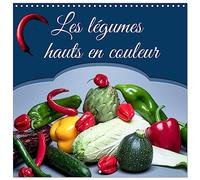 Calendrier 2027 · Les légumes hauts en couleur | Plan rapproché d'élégants légumes de toutes les saisons, sur fonds sombres et… · 30 × 30 cm carré · CALVENDO Calendrier mural