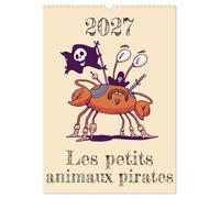 Calendrier 2027 · Les petits animaux pirates