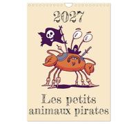 Calendrier 2027 · Les petits animaux pirates