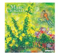 CALENDRIER 2027 MARC CHAGALL - FORMAT 30x30cm (TN) + offert un agenda de poche