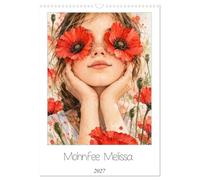Calendrier 2027 · Melissa, la fée des coquelicots | L'univers fantaisiste de Melissa autour du pavot · DIN A3 portrait · CALVENDO Calendrier mural