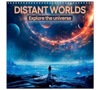 Calendrier 2027 · MONDES DIFFÉRENTS Explorer l'univers | Découvrez des scénarios fictifs depuis l'espace · 30 × 30 cm carré · CALVENDO Calendrier mural