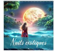 Calendrier 2027 · Nuits exotiques | Un an d'exotisme au clair de lune créé avec l'IA · 30 × 30 cm carré · CALVENDO Calendrier mural