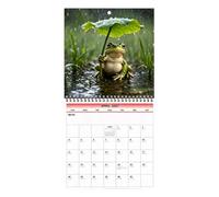 Calendrier 2027 Organisateur de grenouille en à suspendre sur 12 moi