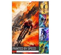 Calendrier 2027 · Painted by Speed. Explosive Road Cycling Art | When road cycling b mes an art form · DIN A3 portrait · CALVENDO Calendrier mural