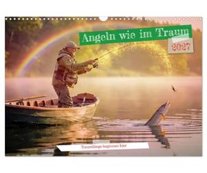 Calendrier 2027 · Pêcher comme dans un rêve | Ce calendrier vous fera vivre des moments inoubliables au bord de l'eau: une… · DIN A3 paysage · CALVENDO Calendrier mural