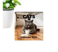 Calendrier 2027 Planificateur De Planning Avec Chats Mignons Et Drôles