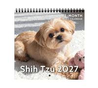 Calendrier 2027 - Planificateur journalier hebdomadaire mensuel avec | Agenda 2027 avec rendez-vous pour bureau, maison, école, université, planificateur de rendez-vous avec épais pour chiens