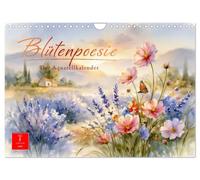 Calendrier 2027 · Poésie florale - Le calendrier aquarelle | Une année aux teintes douces, avec des fleurs qui illuminent la journée · DIN A4 paysage · CALVENDO Calendrier mural