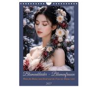 Calendrier 2027 · Robes fleuries - Femmes fleuries | Quand la fleur devient une robe et la femme une fleur · DIN A4 portrait · CALVENDO Calendrier mural