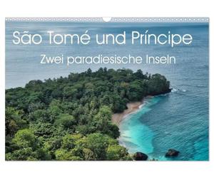 Calendrier 2027 · São Tomé-et-Príncipe : deux îles paradisiaques | Entre la jungle et les plages désertes, ces deux îles rêvent d'un monde où la… · DIN A3 paysage · CALVENDO Calendrier mural