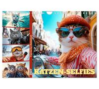 Calendrier 2027 · SELFIES DE CHATS L'envie de voyager des animaux