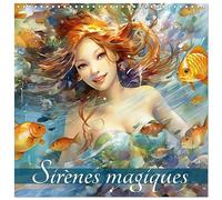 Calendrier 2027 · Sirènes magiques | Des créatures féeriques dans leur monde sous-marin merveilleux · 30 × 30 cm carré · CALVENDO Calendrier mural