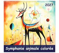 Calendrier 2027 · Symphonie animale colorée