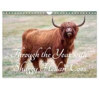 Calendrier 2027 · Through the Year with Shaggy Heilan' Coos | Gentle, good-natured and incredibly cuddly · Experience the year with these… · DIN A4 paysage · CALVENDO Calendrier mural