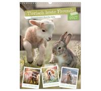 Tierisch beste Freunde - Gemeinsam durchs Jahr (Wandkalender 2027 DIN A3 hoch), CALVENDO Monatskalender: Herzensmomente der Tierwelt erleben