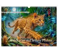 Calendrier 2027 · Un chat sauvage aux pas légers | Une ombre de velours, un chat qui vit dans le silence · DIN A3 paysage · CALVENDO Calendrier mural