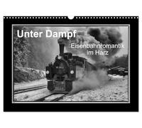 Calendrier 2027 · US Version · À toute vapeur : une histoire d'amour | ferroviaire dans le massif du Harz · Des locomotives à vapeur dans de… · DIN A3 paysage · CALVENDO Calendrier mural