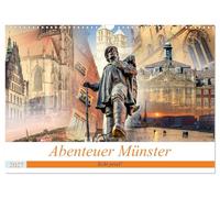 Calendrier 2027 · US Version · Adventure Münster - Vraiment génial | Depuis le VIe siècle, la localité de « Mimigernaford » s'est transformée en… · DIN A3 paysage · CALVENDO Calendrier mural