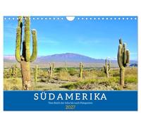 Calendrier 2027 · US Version · Amérique du Sud - De l'Empire inca à la | Patagonie · Un voyage à couper le souffle à travers l'Argentine, le Chili, le… · DIN A4 paysage · CALVENDO Calendrier mural