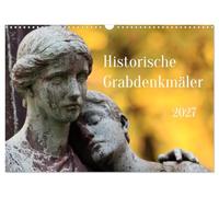 Calendrier 2027 · US Version · Anciens monuments funéraires | Le contenu présente des extraits de sites funéraires historiques · DIN A3 paysage · CALVENDO Calendrier mural