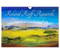 Calendrier 2027 · US Version · Aquarelles de Roland Reiff représentant des | paysages célestes · L'aquarelle réinventée · DIN A4 paysage · CALVENDO Calendrier mural