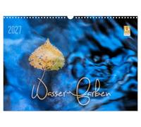 Calendrier 2027 · US Version · Aquarelles | Reflets et reflets dans l'eau · DIN A3 paysage · CALVENDO Calendrier mural