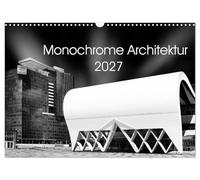 Calendrier 2027 · US Version · Architecture monochrome | Ce calendrier présente des œuvres d'architecture moderne européenne… · DIN A3 paysage · CALVENDO Calendrier mural