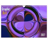 Calendrier 2027 · US Version · Arts graphiques 2025 | L'art graphique créé par ordinateur relève de la peinture moderne · DIN A4 paysage · CALVENDO Calendrier mural