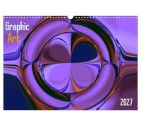 Calendrier 2027 · US Version · Arts graphiques 2025 | L'art graphique créé par ordinateur relève de la peinture moderne · DIN A3 paysage · CALVENDO Calendrier mural
