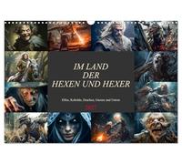 Calendrier 2027 · US Version · Au pays des sorcières et des sorciers | Des illustrations ingénieuses destinées aussi bien aux passionnés de sorcières… · DIN A3 paysage · CALVENDO Calendrier mural