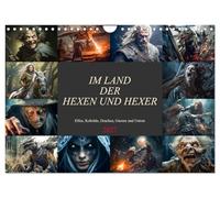 Calendrier 2027 · US Version · Au pays des sorcières et des sorciers | Des illustrations ingénieuses destinées aussi bien aux passionnés de sorcières… · DIN A4 paysage · CALVENDO Calendrier mural