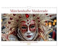 Calendrier 2027 · US Version · Bal masqué féérique KI - Une expérience de | carnaval à Venise · Découvrez l'univers fascinant du carnaval de Venise, avec… · DIN A4 paysage · CALVENDO Calendrier mural