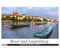 Calendrier 2027 · US Version · Bâle et Laufenburg : deux vieilles villes | romantiques au bord du Rhin · Vues urbaines de Bâle et de Laufenburg · DIN A4 paysage · CALVENDO Calendrier mural