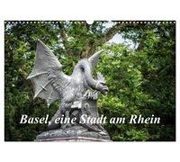 Calendrier 2027 · US Version · Bâle, une ville située sur le Rhin | Une petite balade sur les rives du Rhin à Bâle · DIN A3 paysage · CALVENDO Calendrier mural