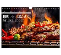 Calendrier 2027 · US Version · BBQ Fire Magic - Calendrier du barbecue | Une année de grillades et de plaisir au barbecue · DIN A4 paysage · CALVENDO Calendrier mural