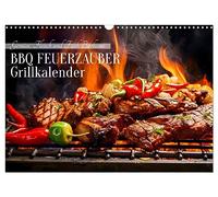 Calendrier 2027 · US Version · BBQ Fire Magic - Calendrier du barbecue | Une année de grillades et de plaisir au barbecue · DIN A3 paysage · CALVENDO Calendrier mural