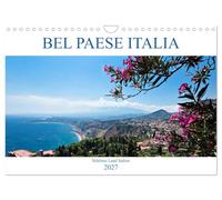 Calendrier 2027 · US Version · Bel baese Italia - L'Italie, ce beau pays | Des lieux et des paysages impressionnants en Italie · DIN A4 paysage · CALVENDO Calendrier mural