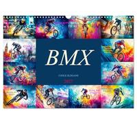 Calendrier 2027 · US Version · BMX - Des slogans sympas | Douze mois d'action à l'état pur, de slogans sympas et de figures inspirantes… · DIN A3 paysage · CALVENDO Calendrier mural