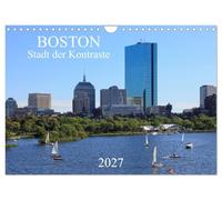 Calendrier 2027 · US Version · Boston, une ville pleine de contrastes | Laissez-vous séduire par la charmante capitale du Massachusetts, riche en… · DIN A4 paysage · CALVENDO Calendrier mural